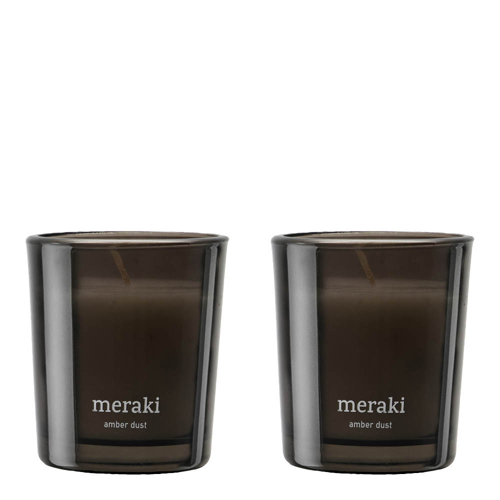 Meraki Amber Dust duftlys 60 g 2 stk