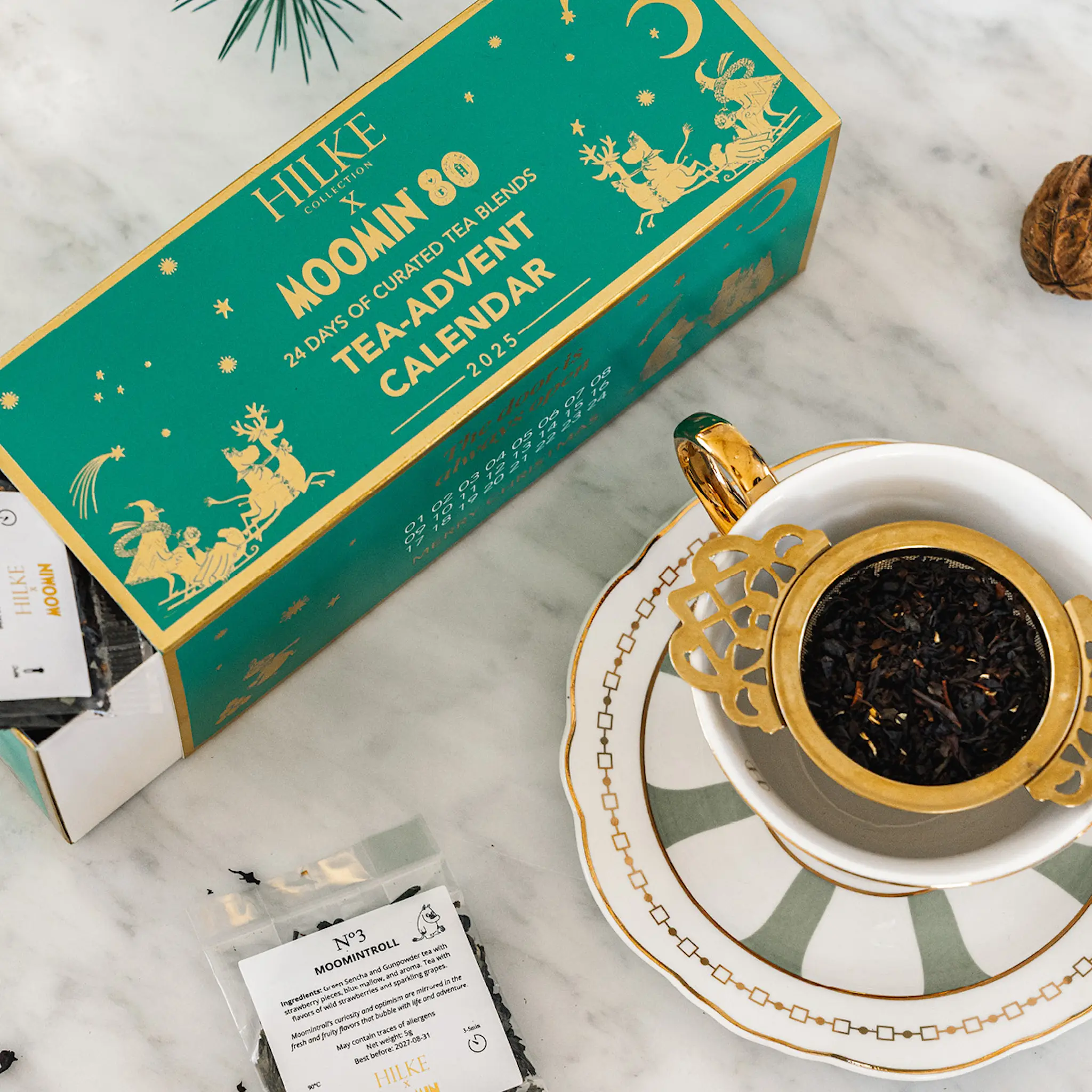 Hilke Hilke x Mumintroll adventskalender med te