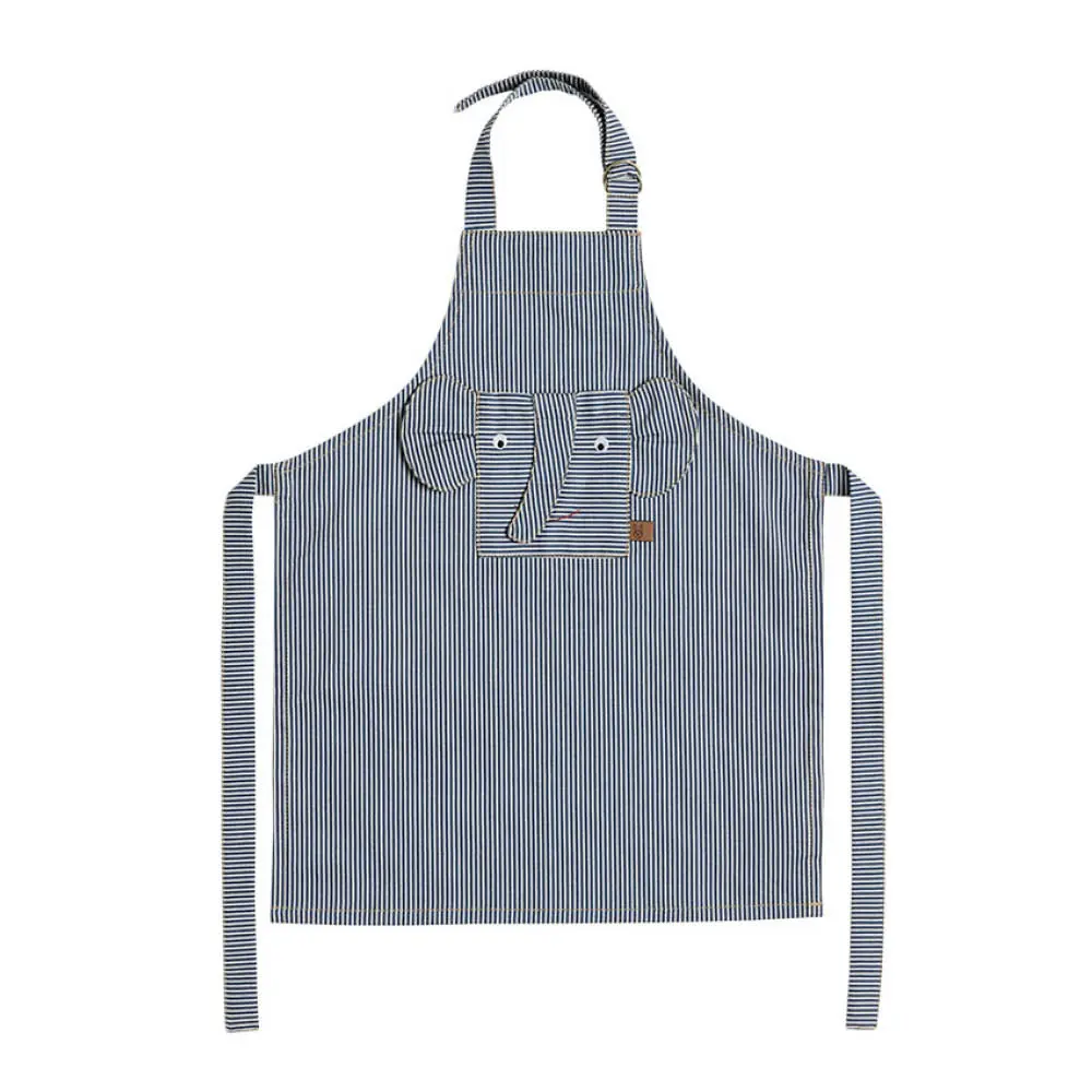 Striped Denim Elefantforkle forkle 56x44 cm blue