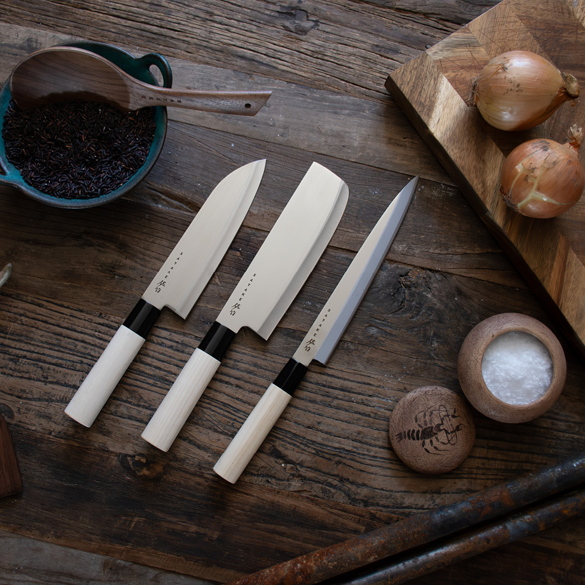 Satake Houcho knivsett 3 deler