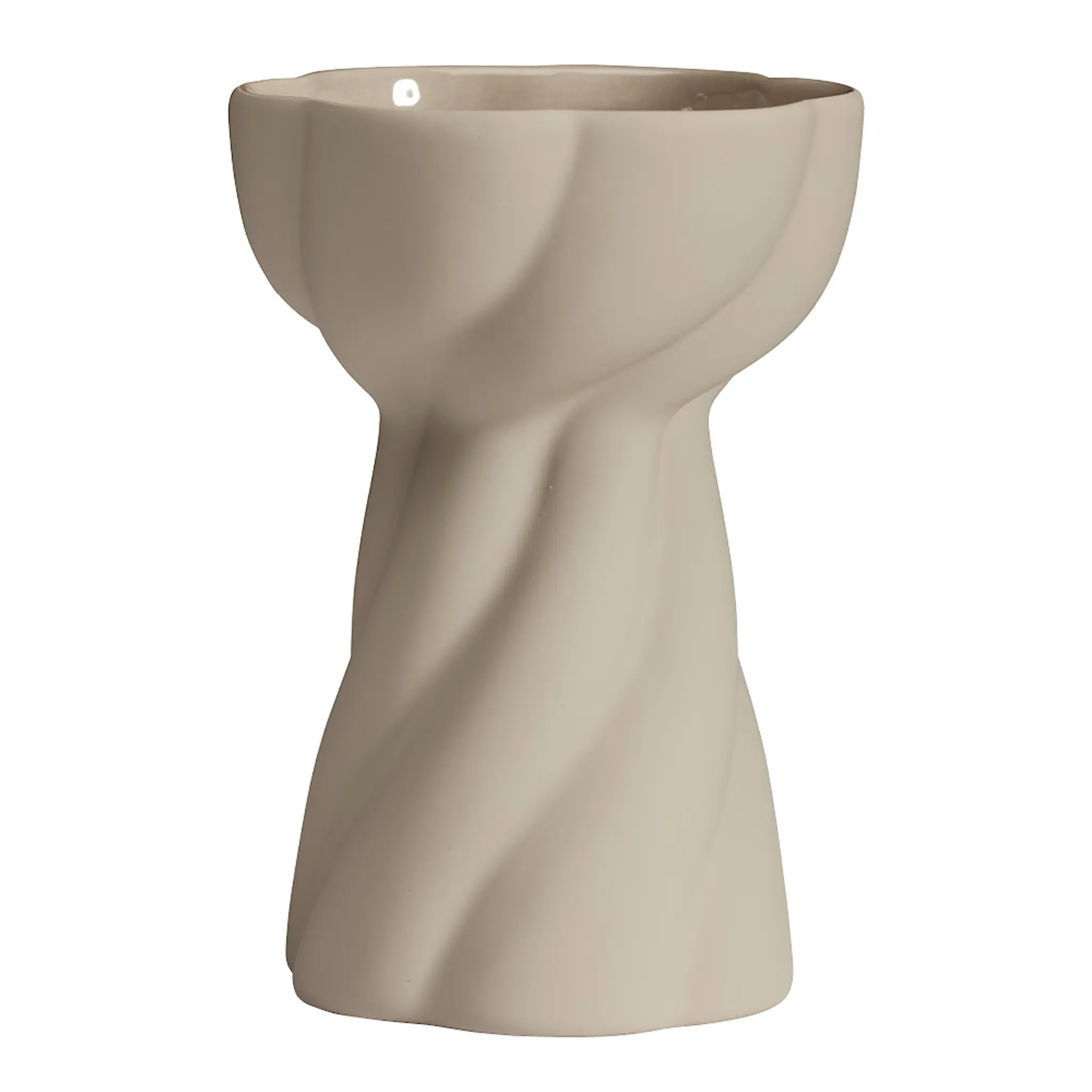 Cooee Twist Bulb vas 12 cm sand