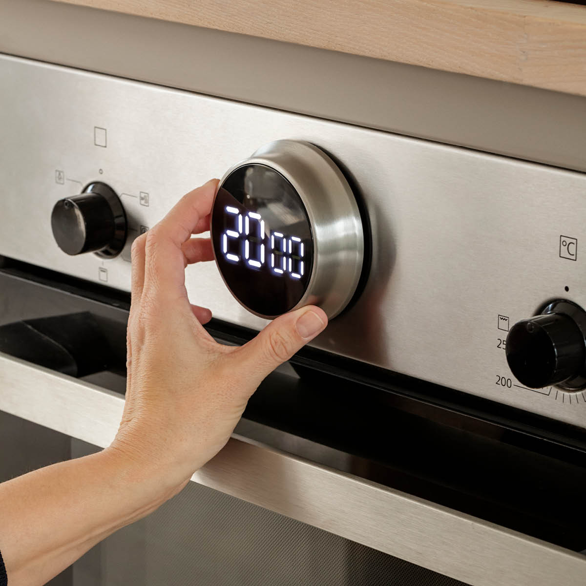 Eva Solo Magnetisk timer 9 cm stål