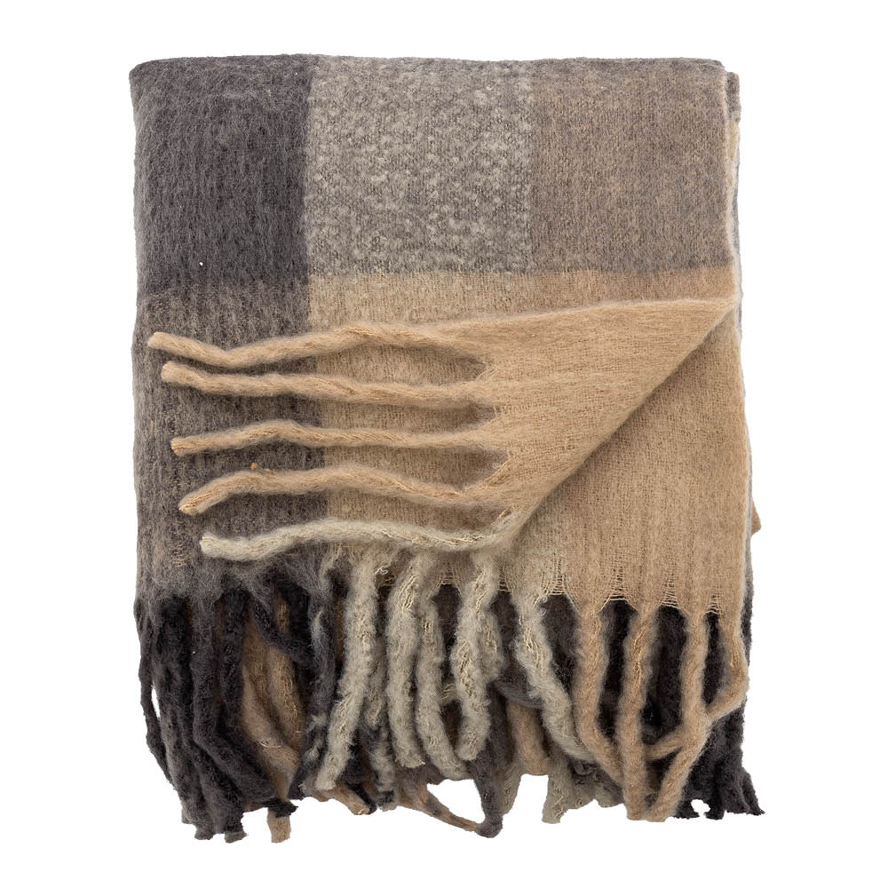 Creative Collection Hamisha pläd 152x127 cm beige