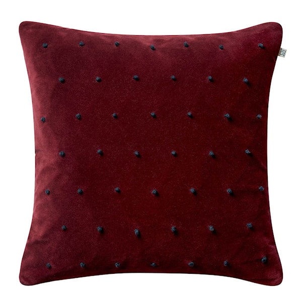 Roma kuddfodral sammet 50x50 cm Ruby/Sea Blue