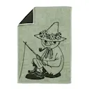 Mumin handduk 50x70 cm Snusmumriken grön