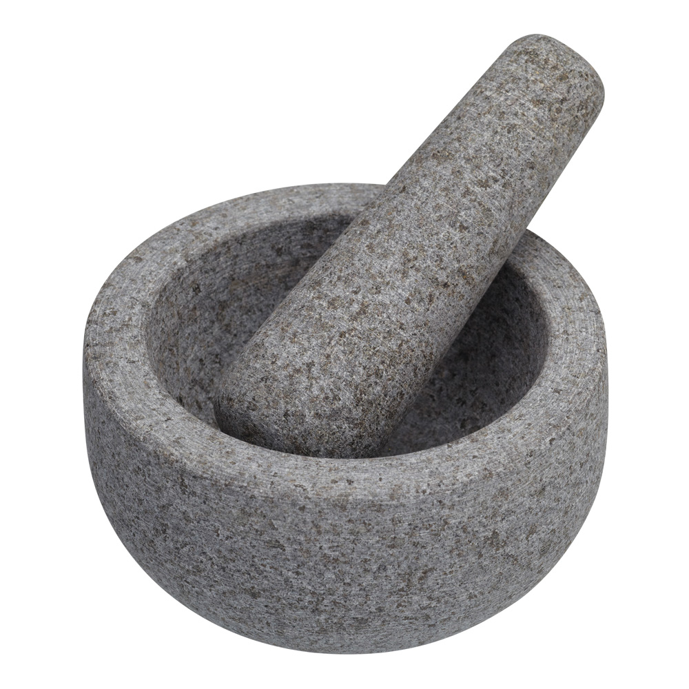 Kitchen Craft Morter og morterstøter 12 cm granitt grå