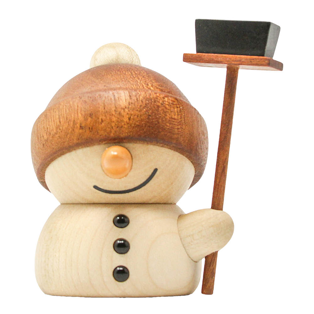 FableWood Flurry snögubbe träfigur 8 cm sapele/lönn