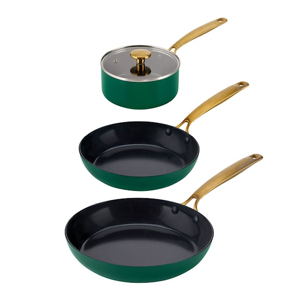 Element gryt- och stekpanneset 4 delar holly green