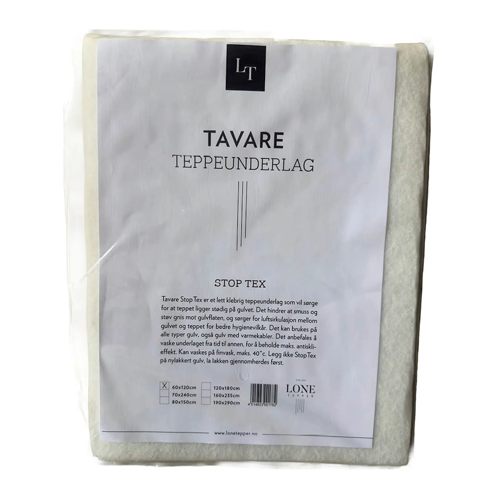 Lone Tepper Stop-Tex filt underlag 60x120 cm