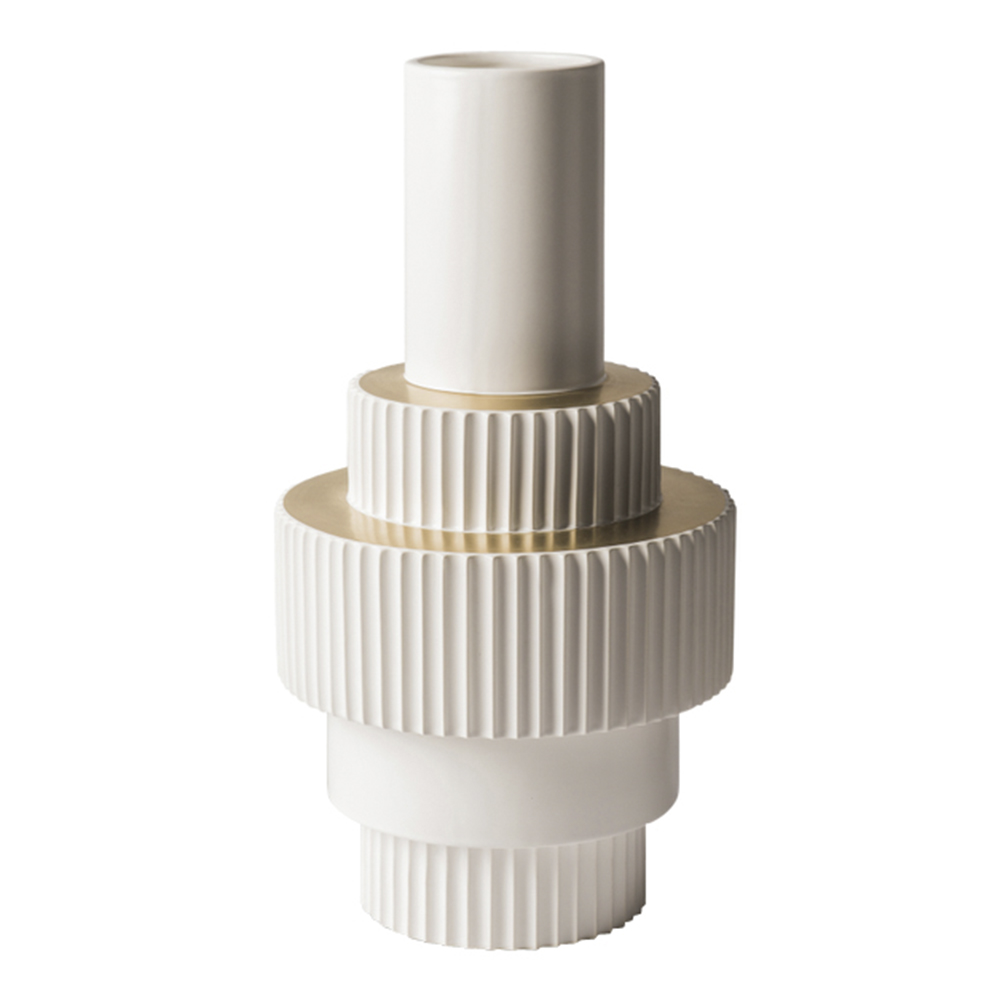 Pols Potten Gear Vas 46 cm Vit