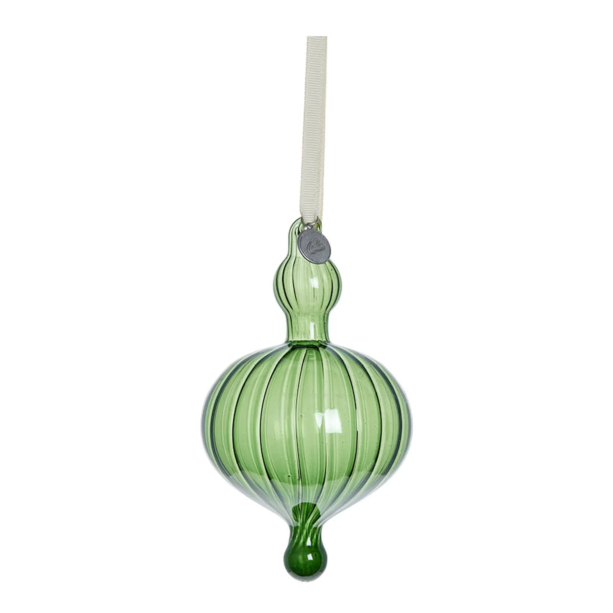 Lene Bjerre Glosille ornament julkula 14,5 cm grön