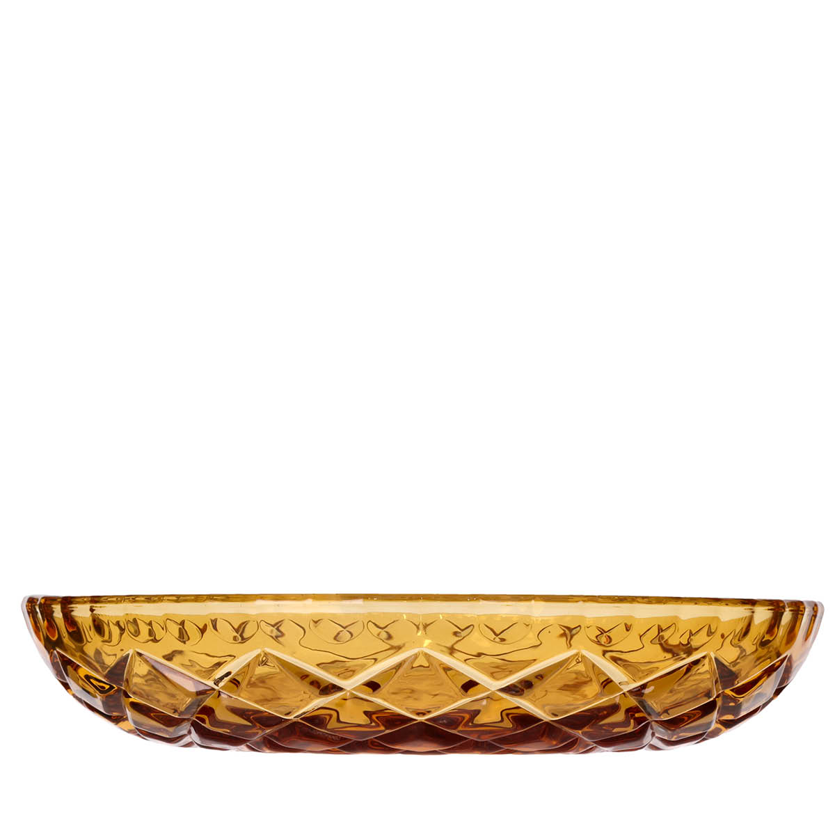Lyngby Glas Sorrento asjett 16 cm 4 stk amber