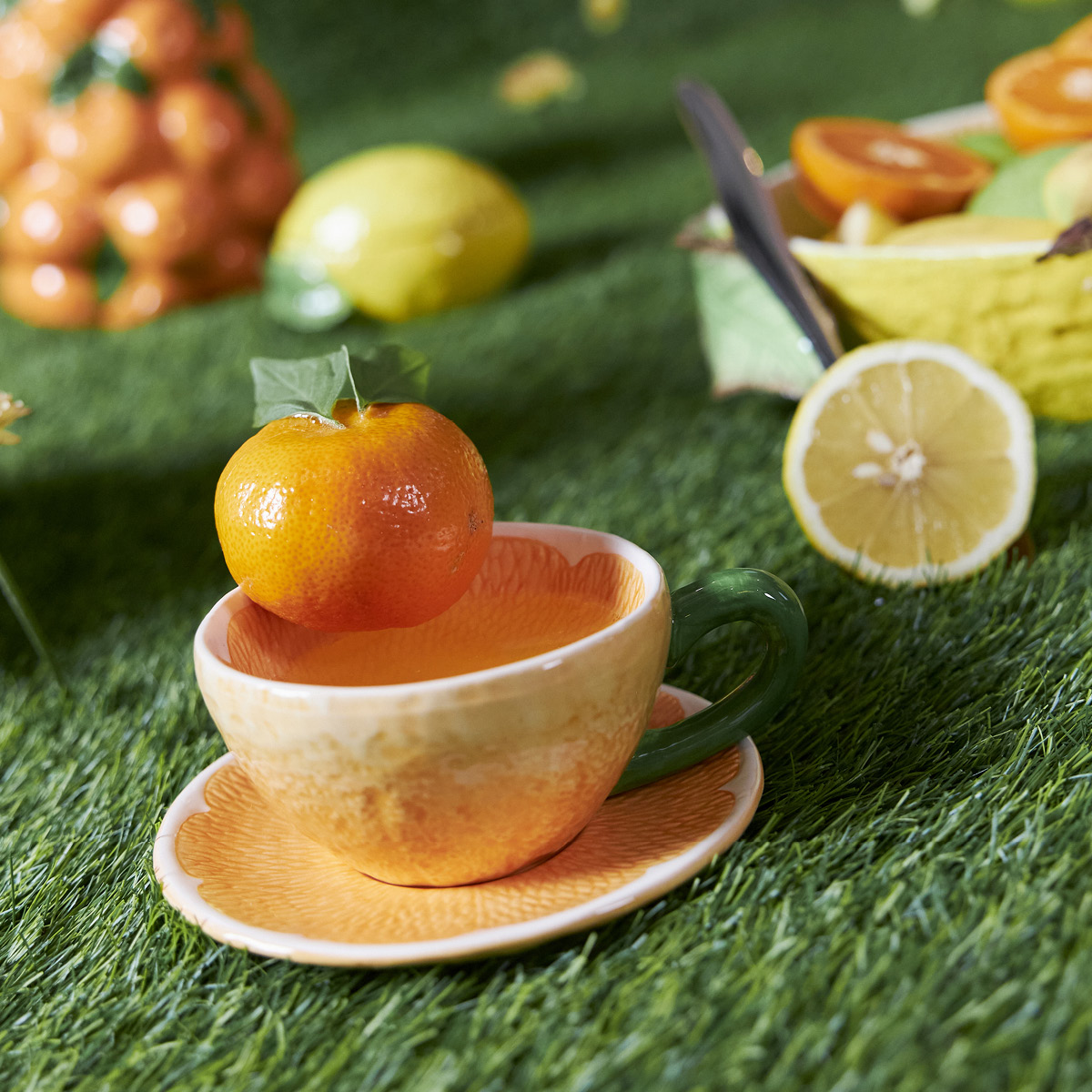 ByOn Fruity kopp med fat 25 cl mandarie orange