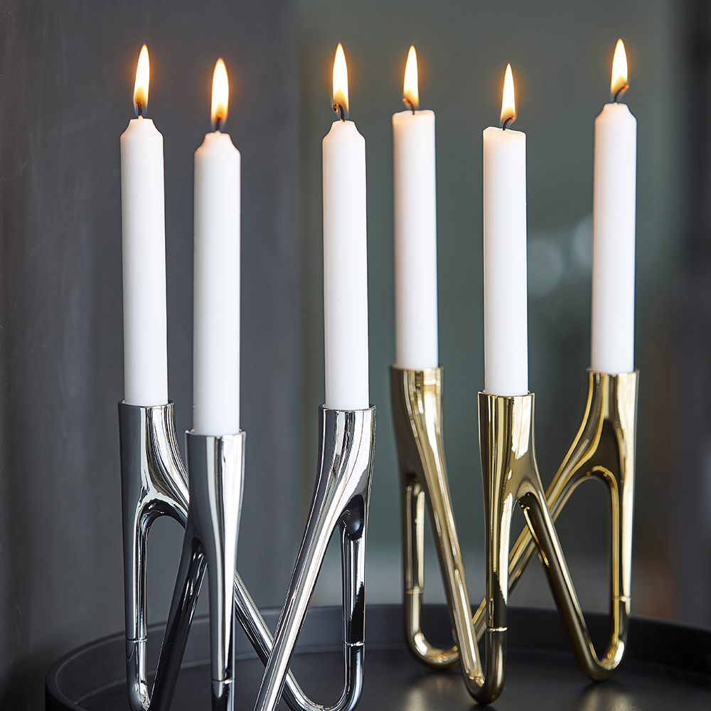 Morsö Roots Kynttilänjalka 3 kynttilää Kromi