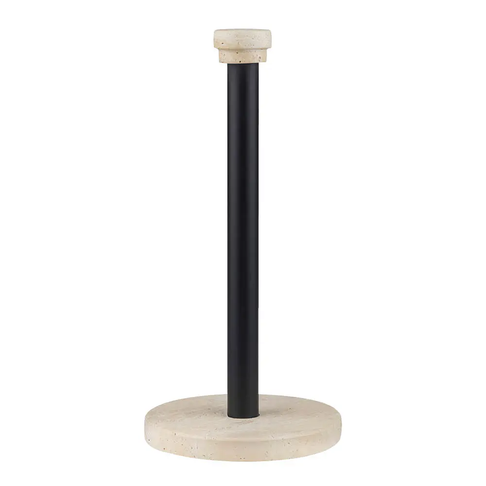Travertine kjøkkenrullholder 26 cm lin
