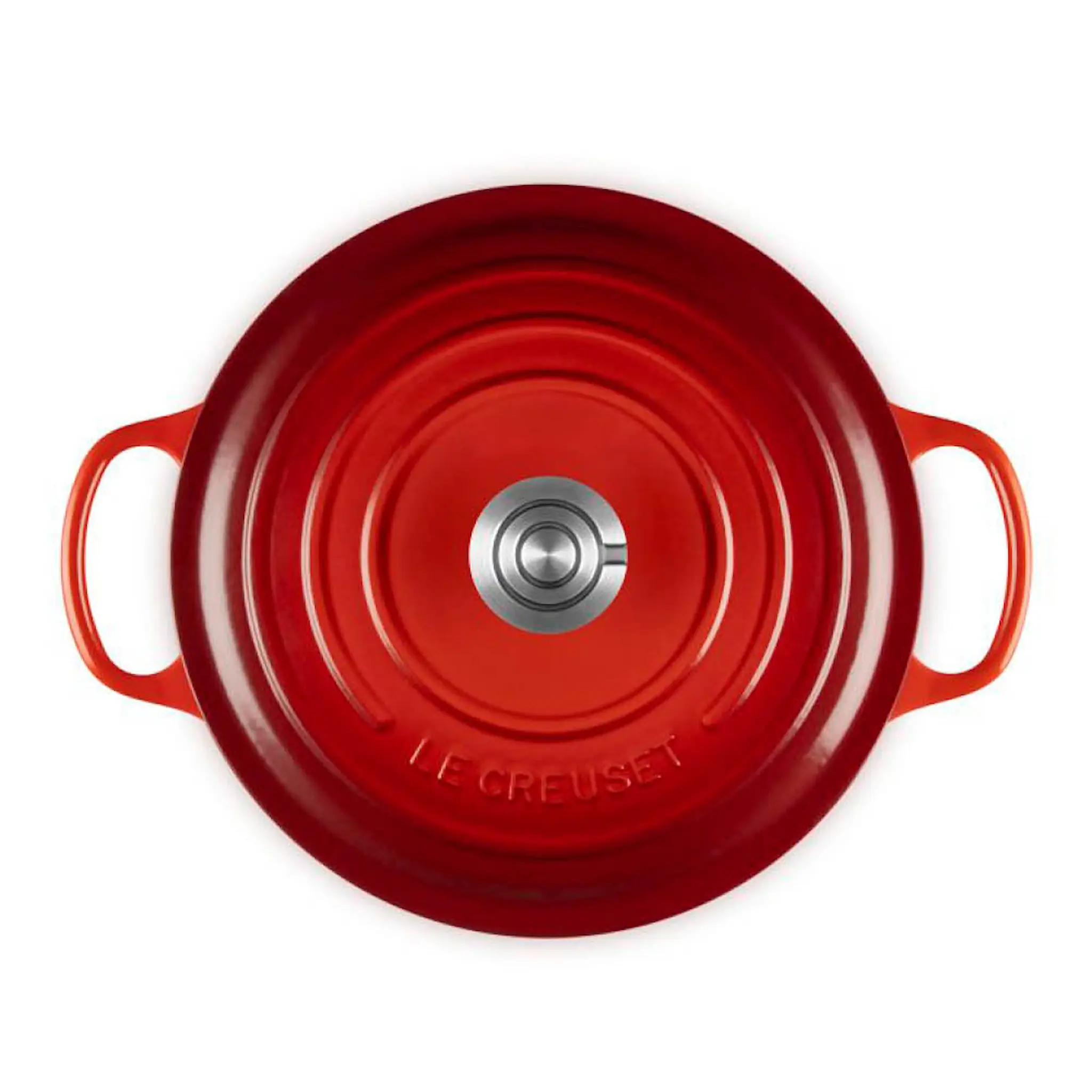 Le Creuset Signature gjutjärnsgryta rund 5,3L 26 cm cerise/crucible knob