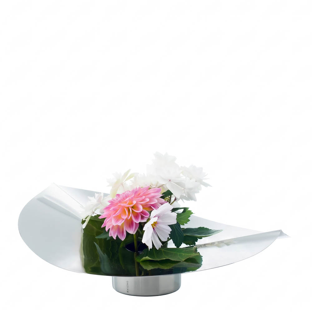Klong Løv Mega vase/lysholder 38x15x42 cm stål