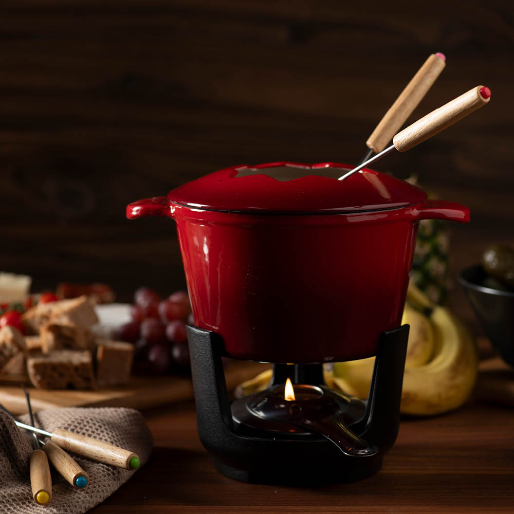 Anders Petter Stenfors fondue set 1,53 L röd/multi