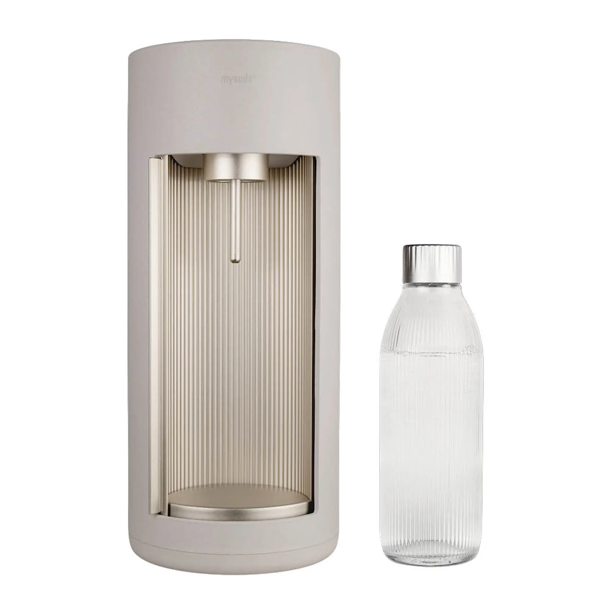 Mysoda Glassy hiilihappolaite 1 L lasipullolla Savi