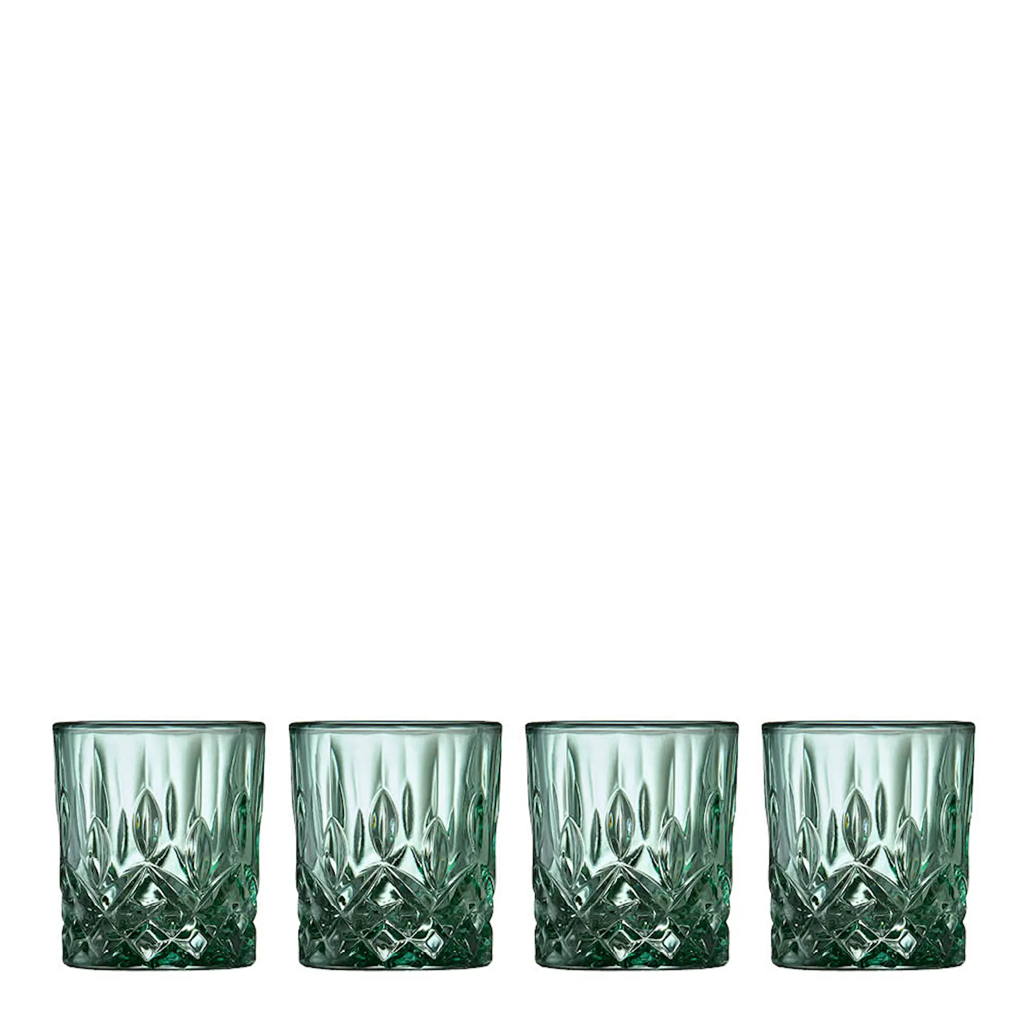 Lyngby Glas Sorrento Shotglas 4 cl 4-pack Grön