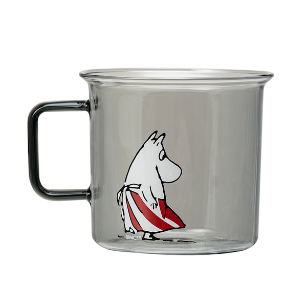 Mumin Glasmugg Muminmamman 35 cl Grå