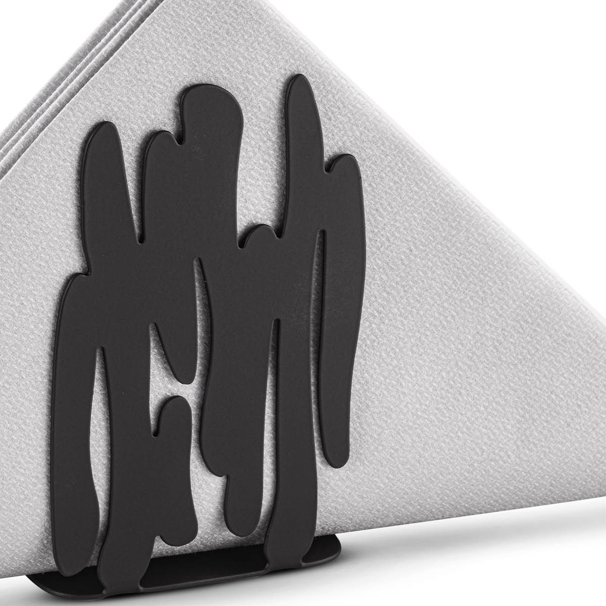 Alessi Bark servetthållare 12 cm svart stål