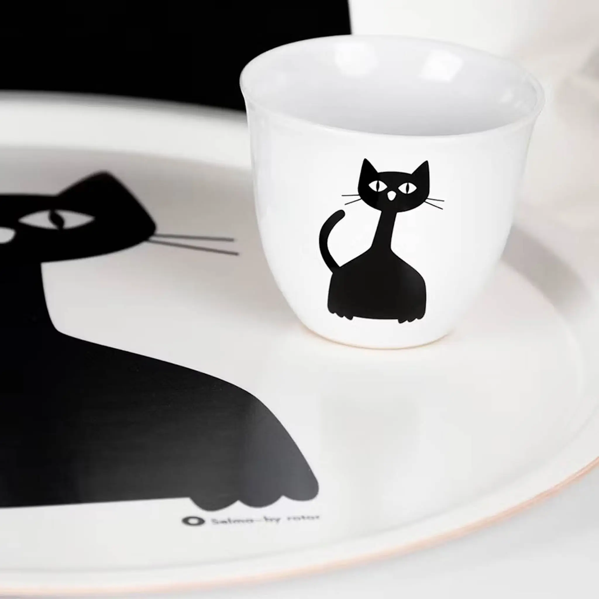 Rotor Design Selma mugg 20 cl vit/svart