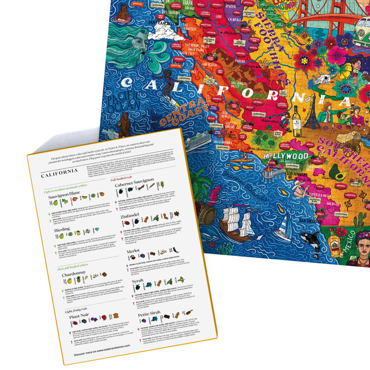 Water and Wines Wine Puzzle Palapeli 1000 palaa