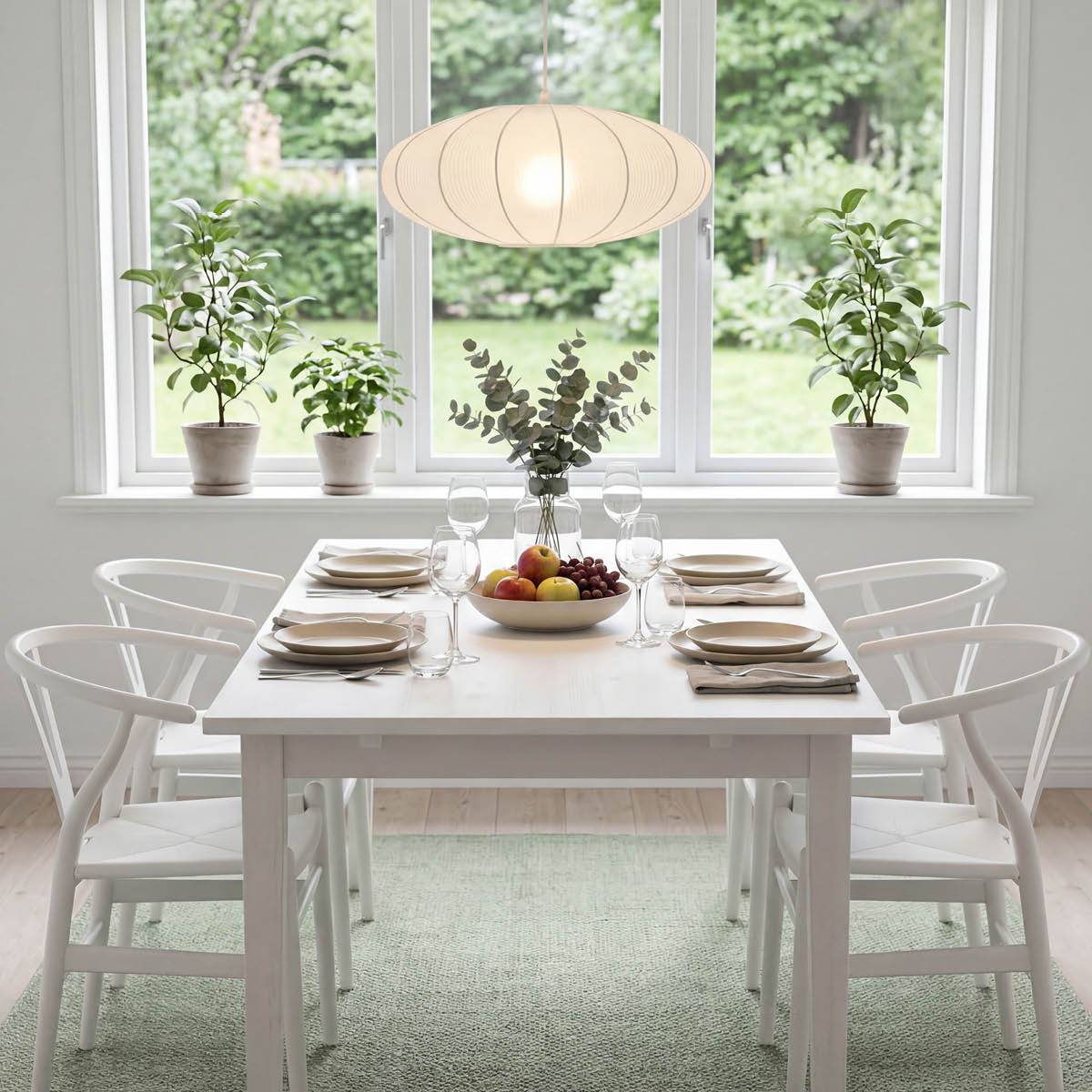 Aneta Lighting Mamsell taklampe 45 cm hvit