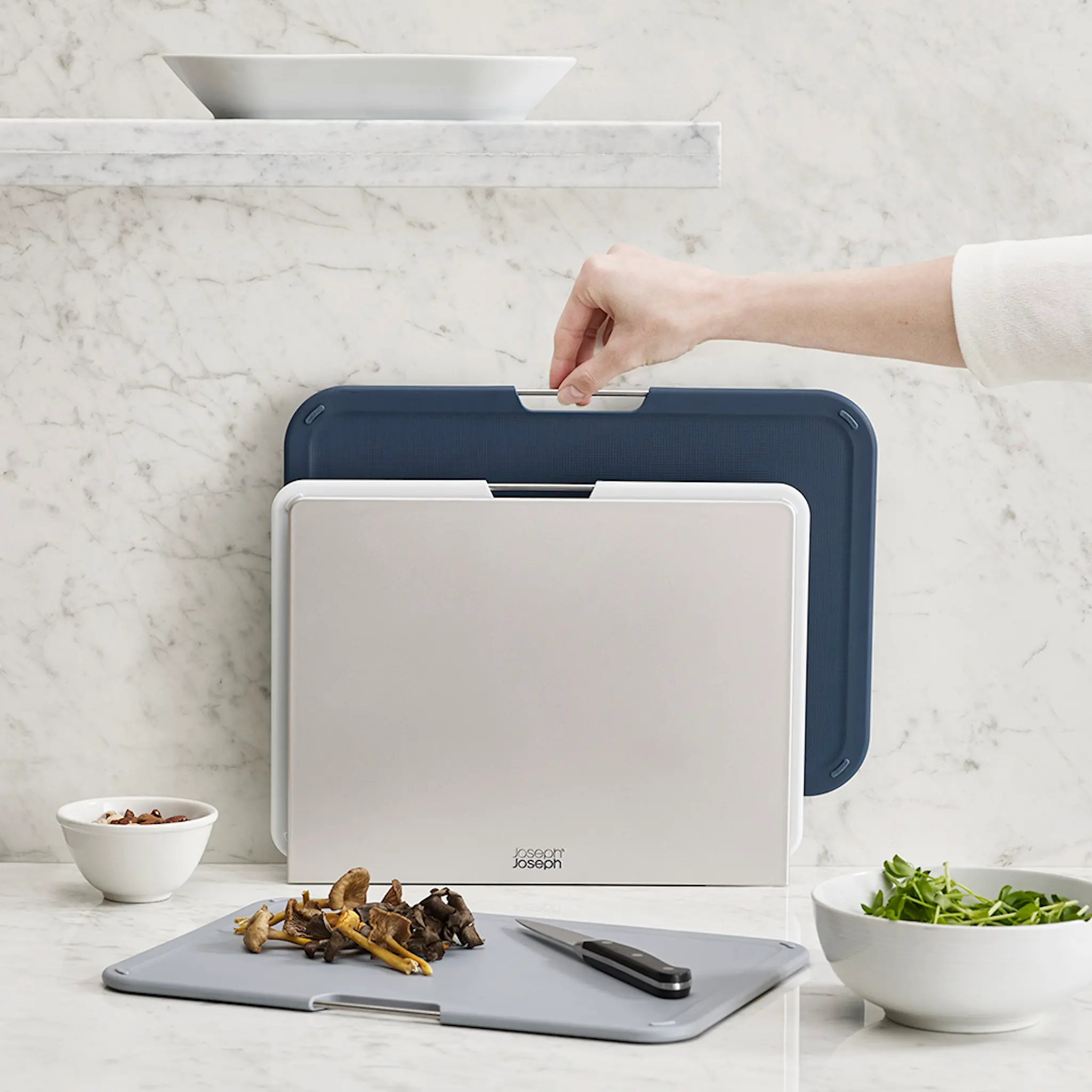 Joseph Joseph Nest Leikkuulauta 3 kpl Sininen