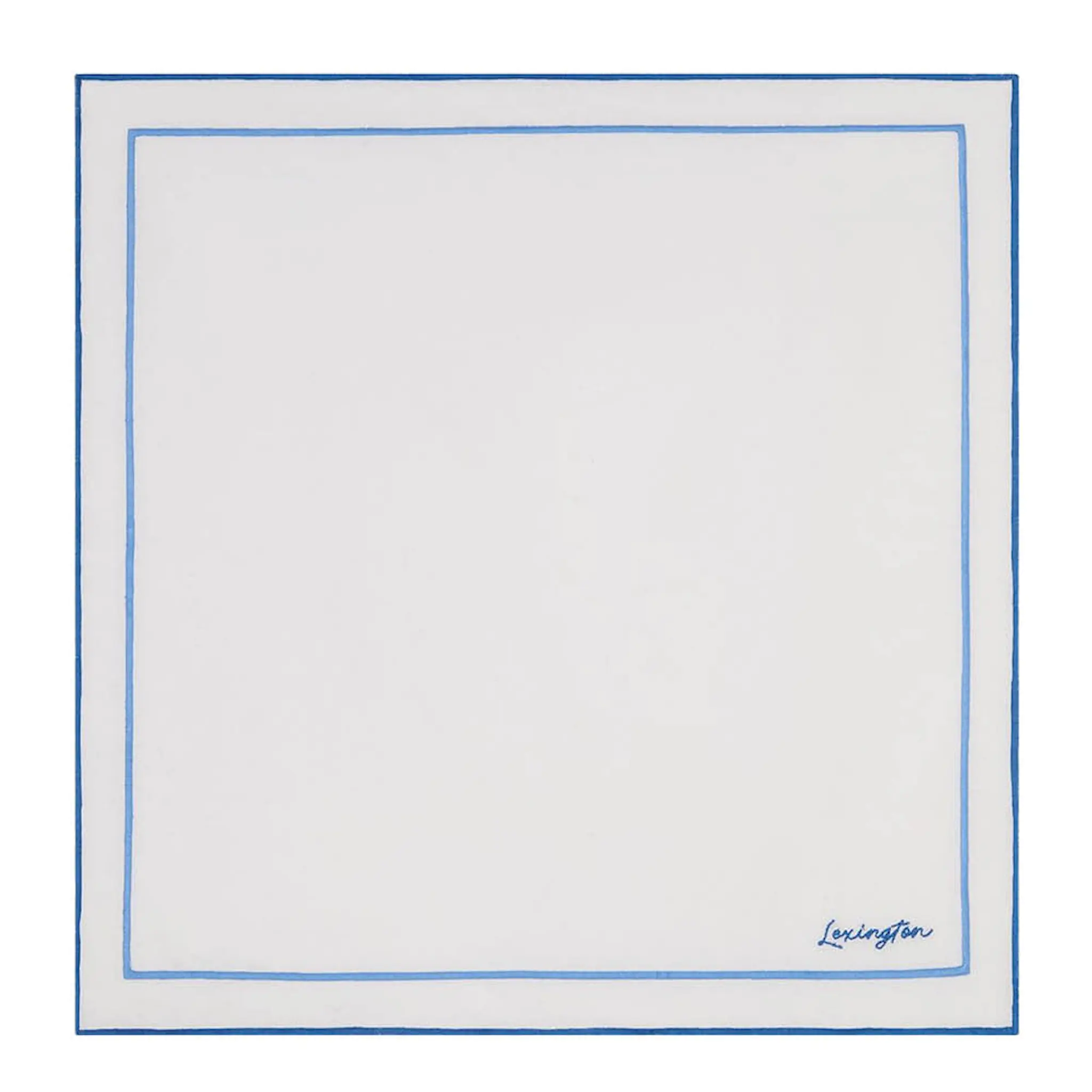 Lexington Lautasliina 50x50 cm Valkoinen/Sininen