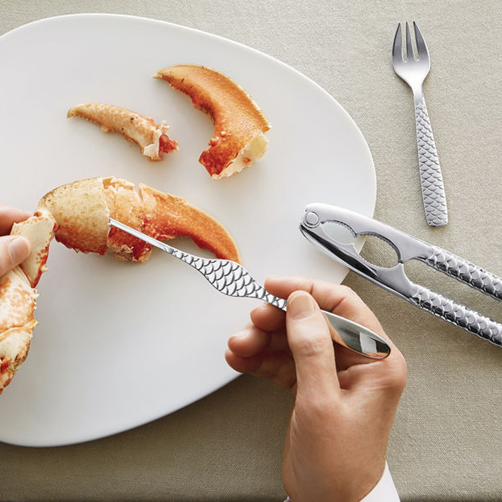 Alessi Alessi Colombina Fish skaldjursgafflar 4-pack