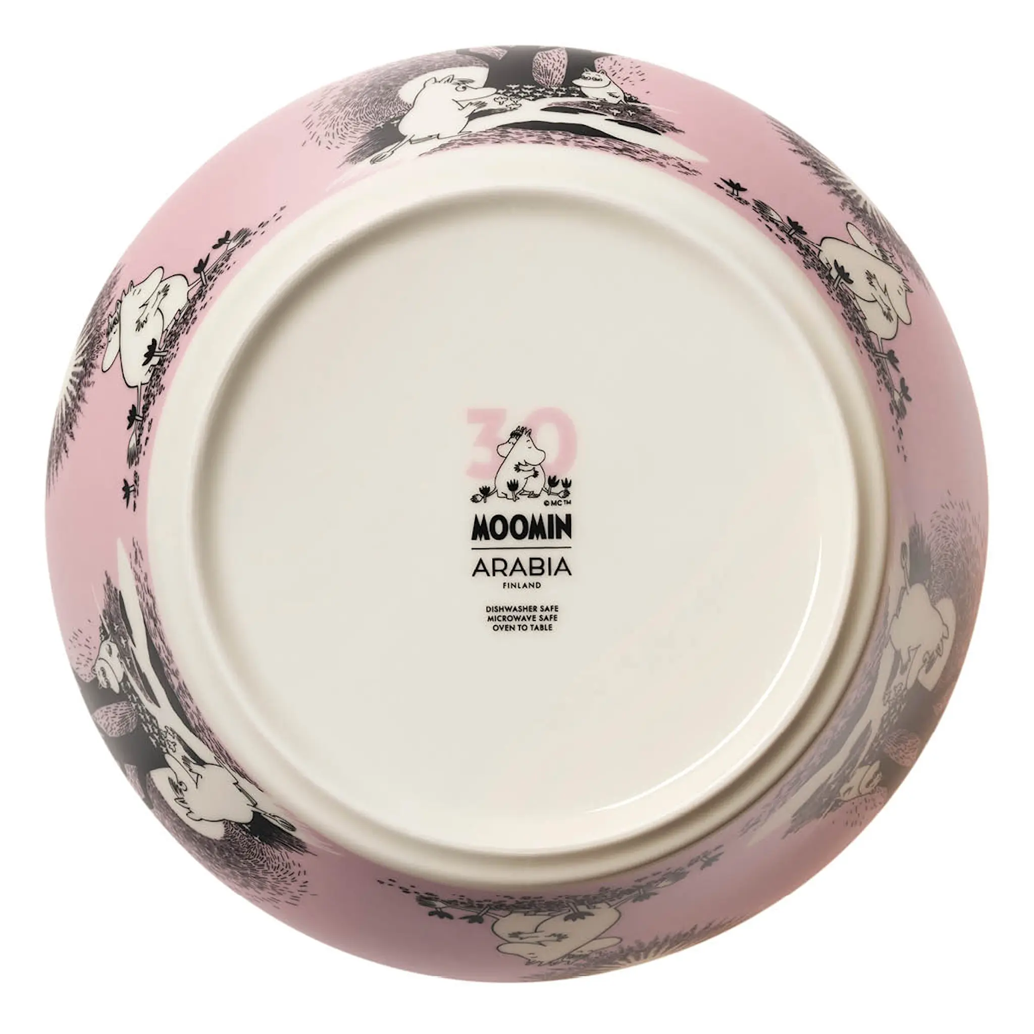 Moomin Arabia Mummi serveringsskål 23cm Kjærlighet rosa 30 år