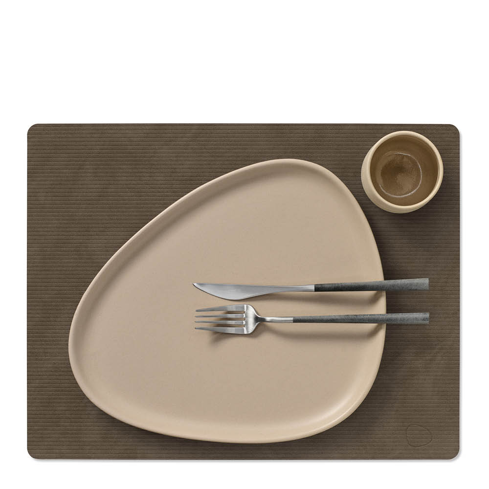 LIND DNA Square Corduroy Pöytätabletti 35x45 cm Caviar