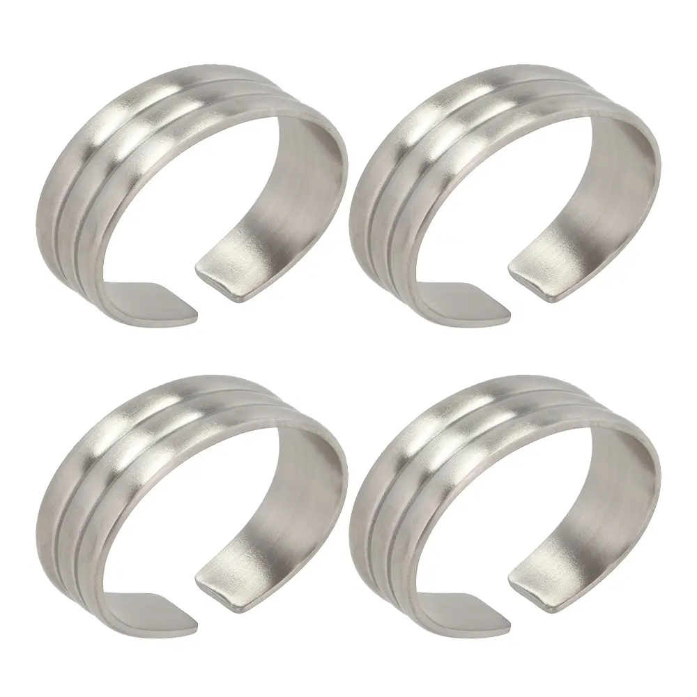 Thebe serviettring 4 stk 4,3x3,2 cm matt stål