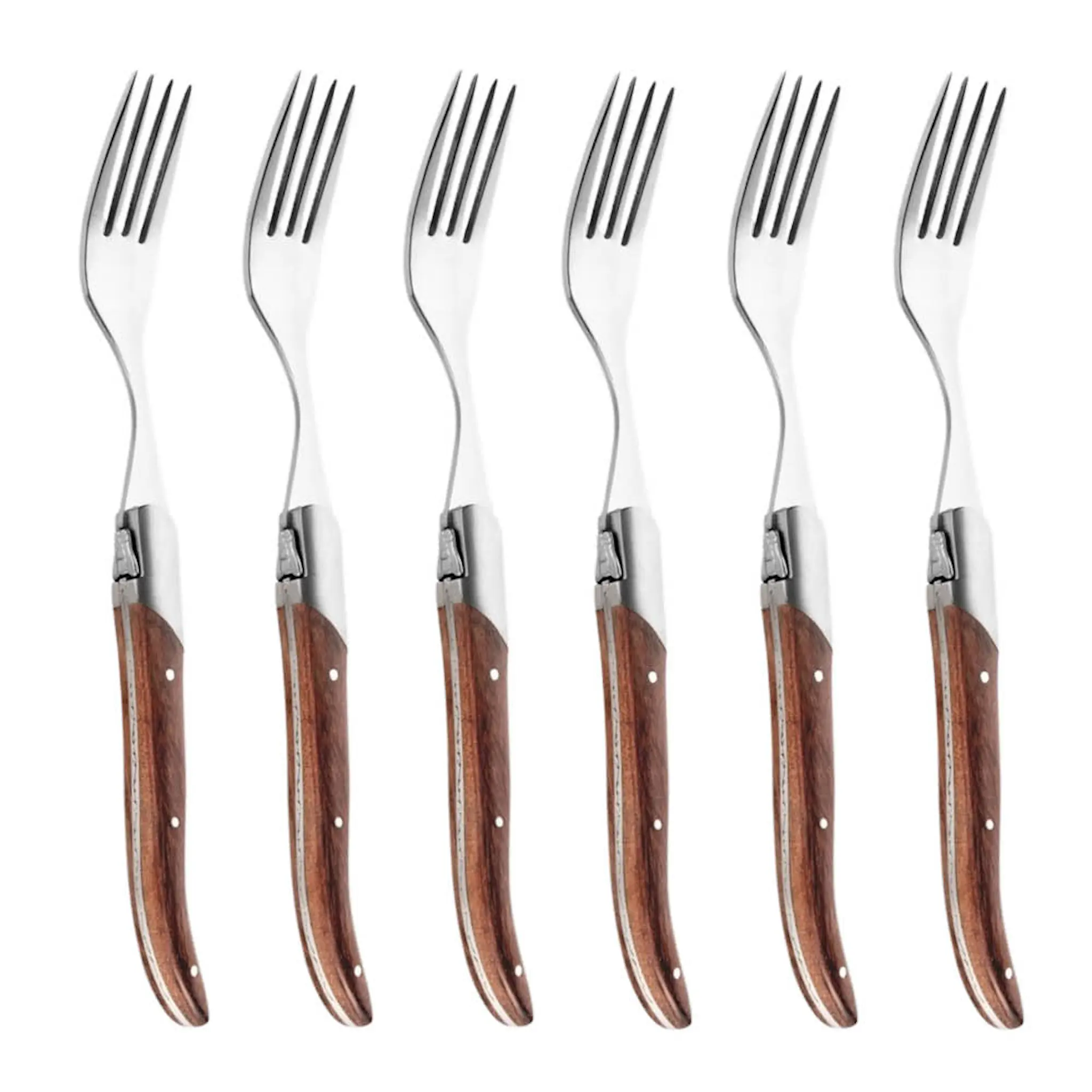 Laguiole Style de Vie Grillgaffel 10,5 cm 6-pack rosa