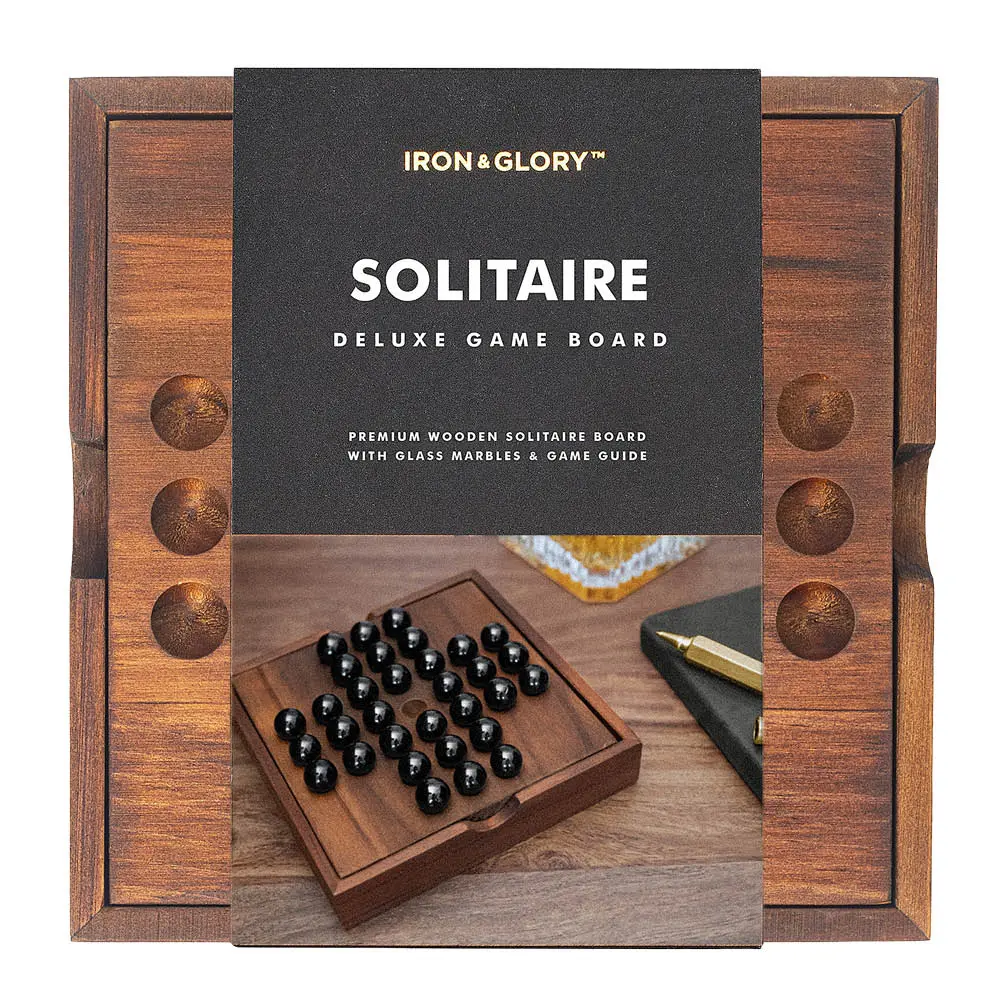 Puinen peli Solitaire 14x14 cm