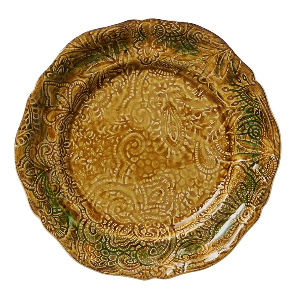 Arabesque Lautanen 23 cm Pineapple