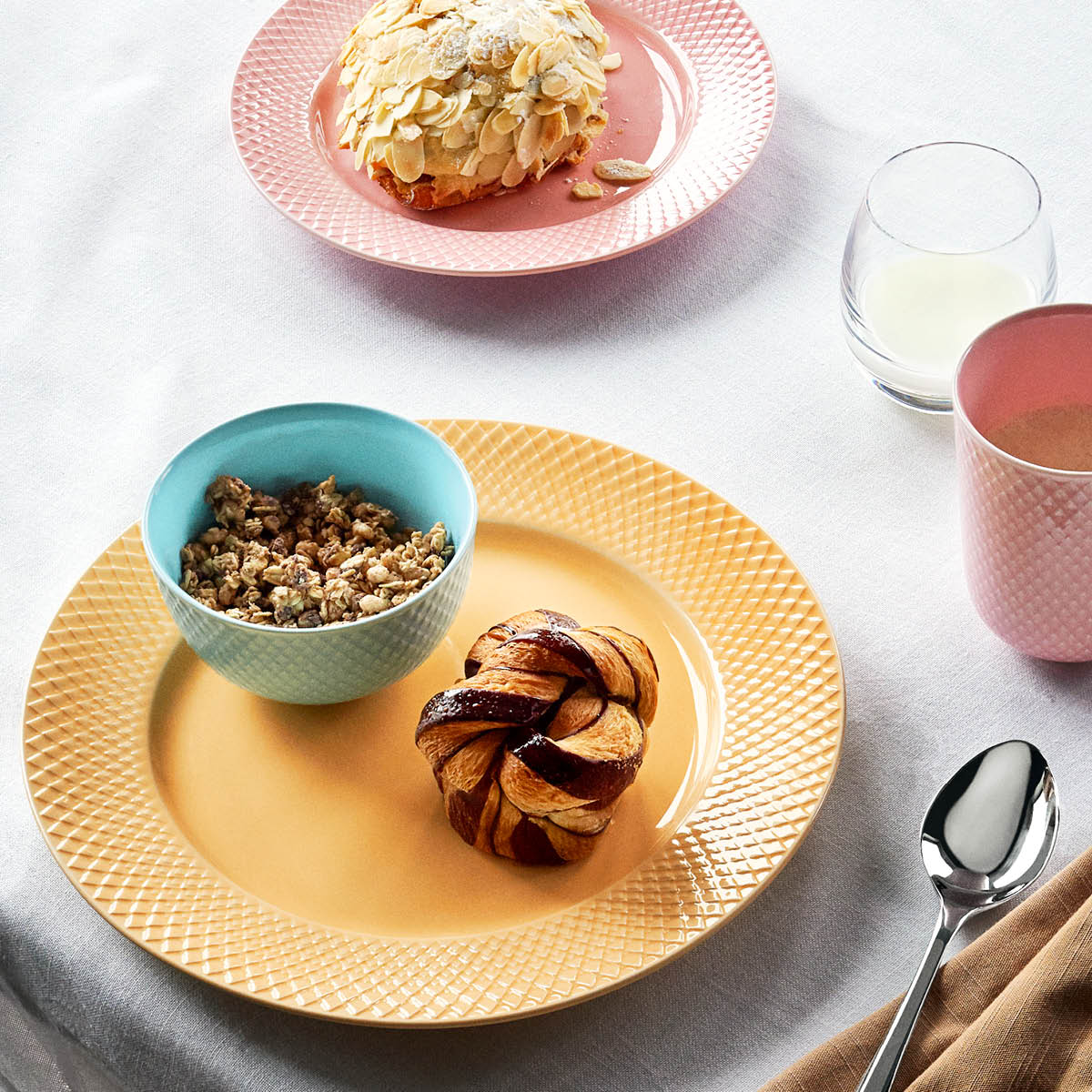 Lyngby Porcelæn Rhombe Color Kulho 11 cm Turkoosi