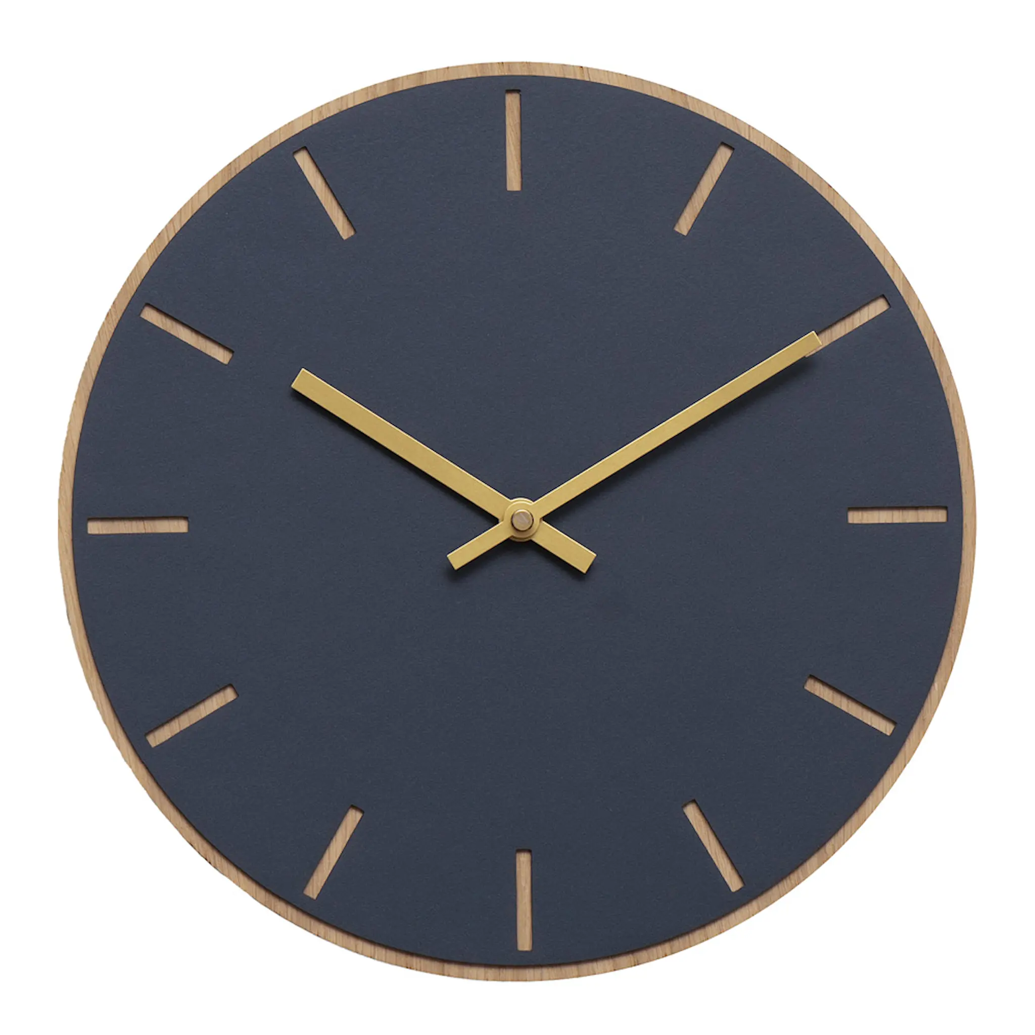 Hemverk Smokey Blue väggklocka 28 cm blå med guldvisare