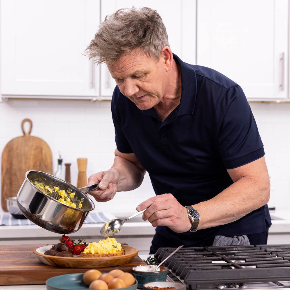 Hexclad Hybrid Kastrull med Lock 1 L Silver/Svart