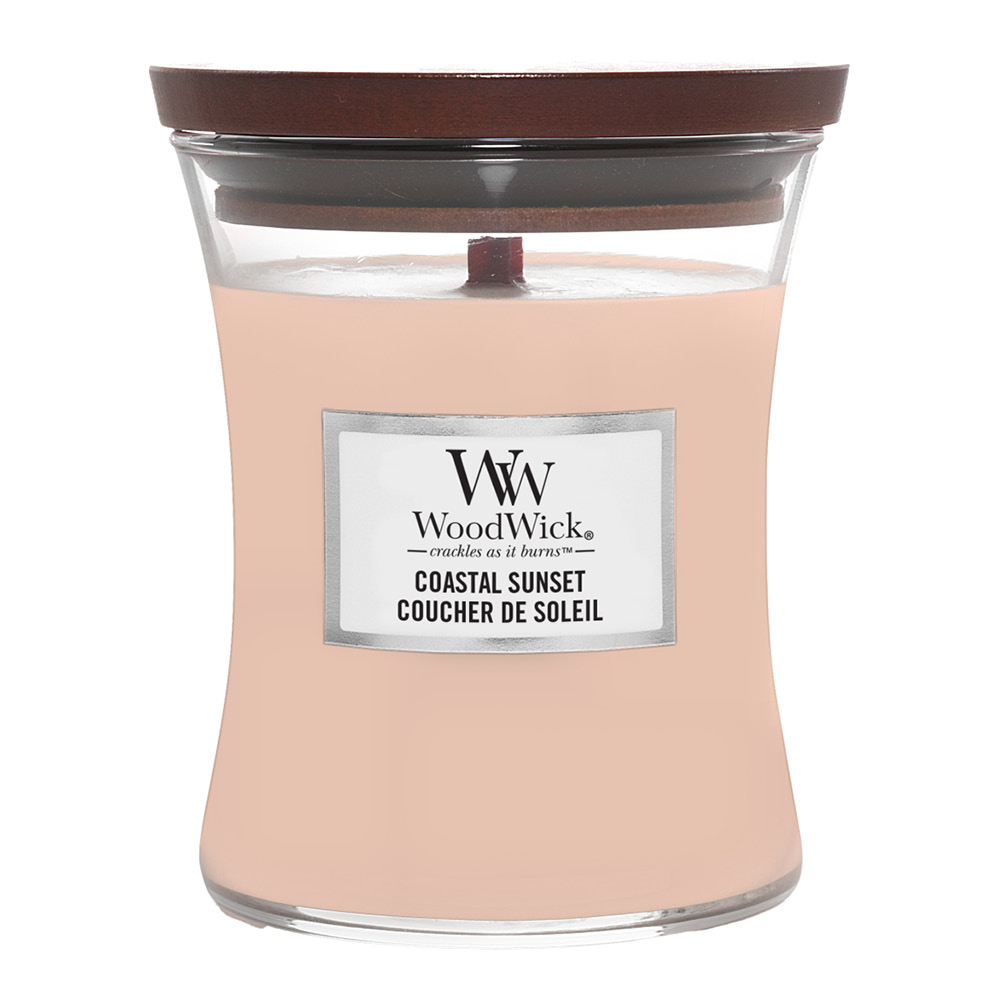 WoodWick Hourglass doftljus medium coastal sunset