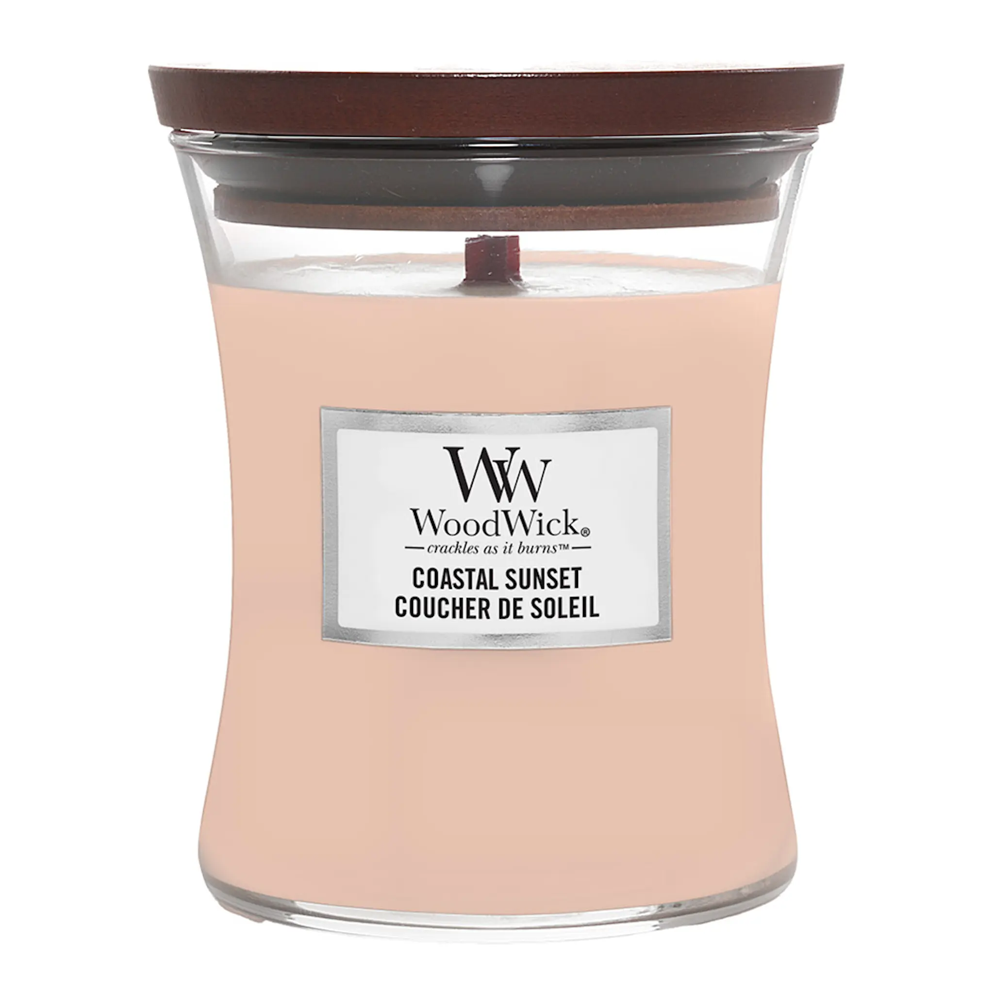 WoodWick Hourglass doftljus medium coastal sunset