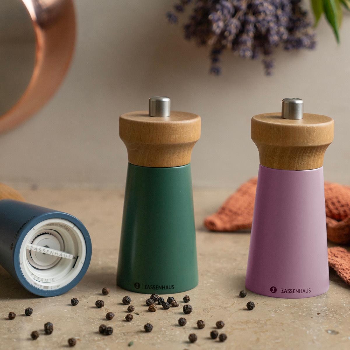 Zassenhaus Westerland saltkvern 12 cm lotus