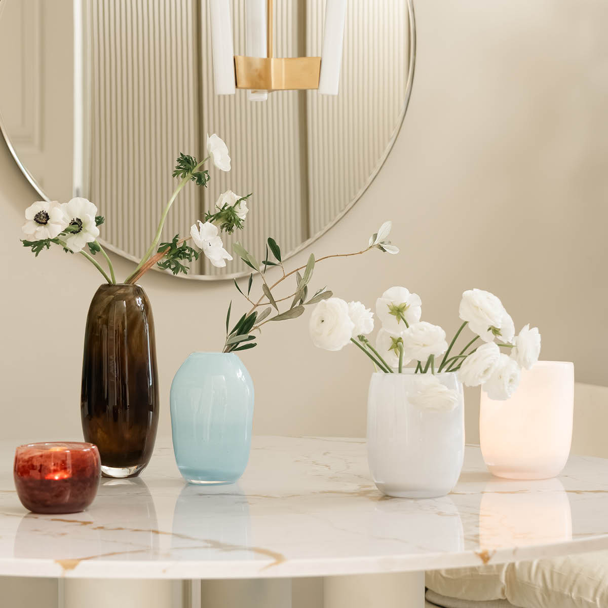 Magnor Lumo vase 21 cm blå