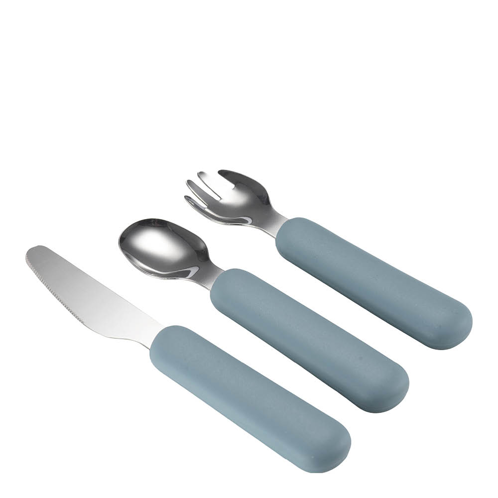 Modern House Chic Kids barnbestick 3 delar blå