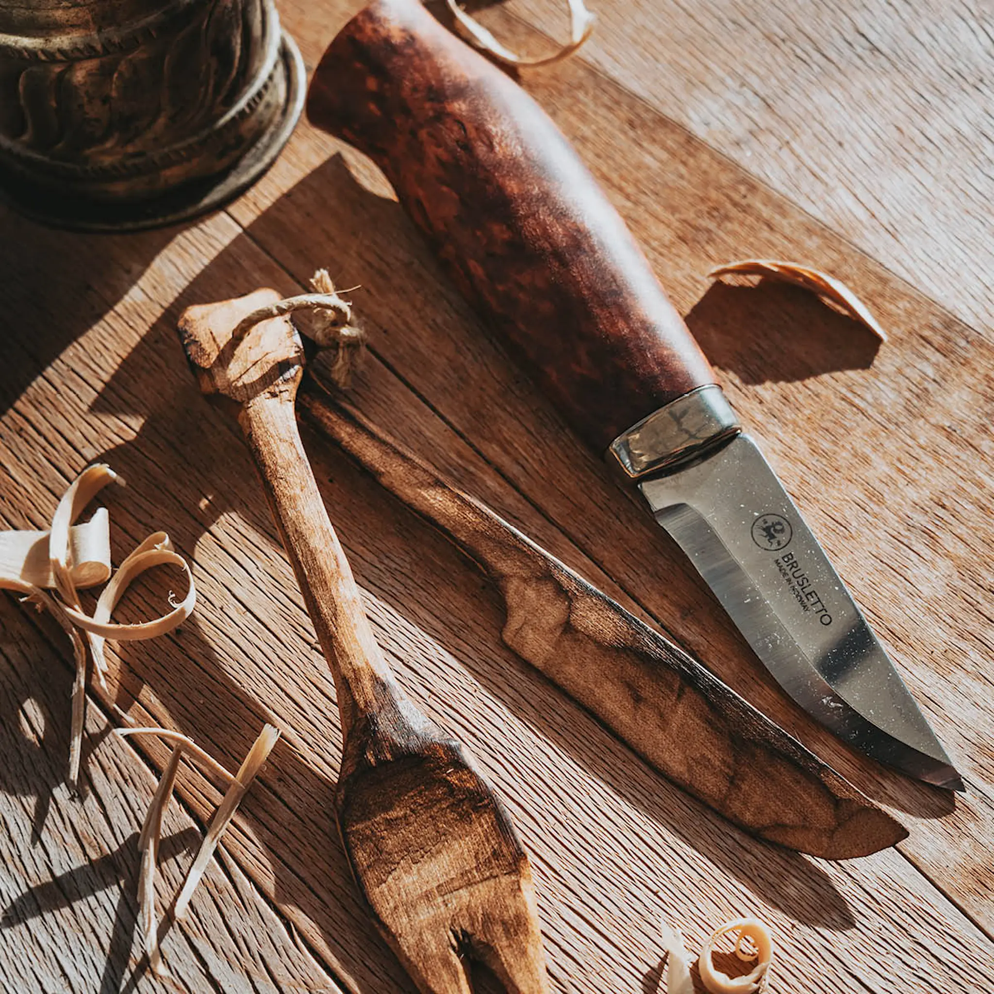 Brusletto Rypa Retkeilypuukko 17 cm Visakoivu