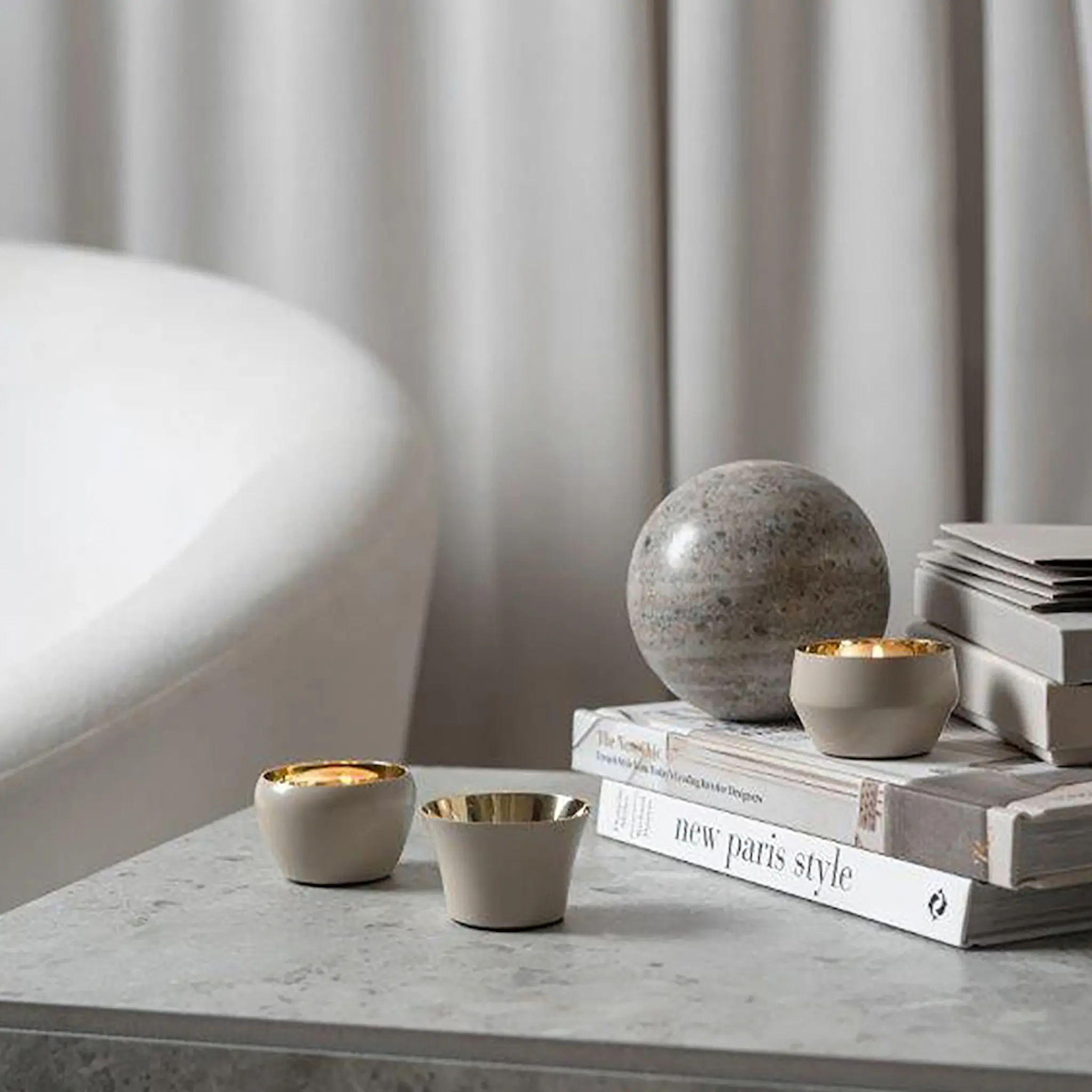 Skultuna Kin Kynttilälyhty 3 kpl Beige