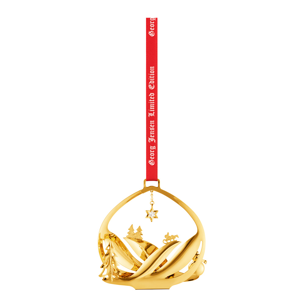 Georg Jensen - Joulukoriste 2023 Luminen maisema 9 cm Messinki