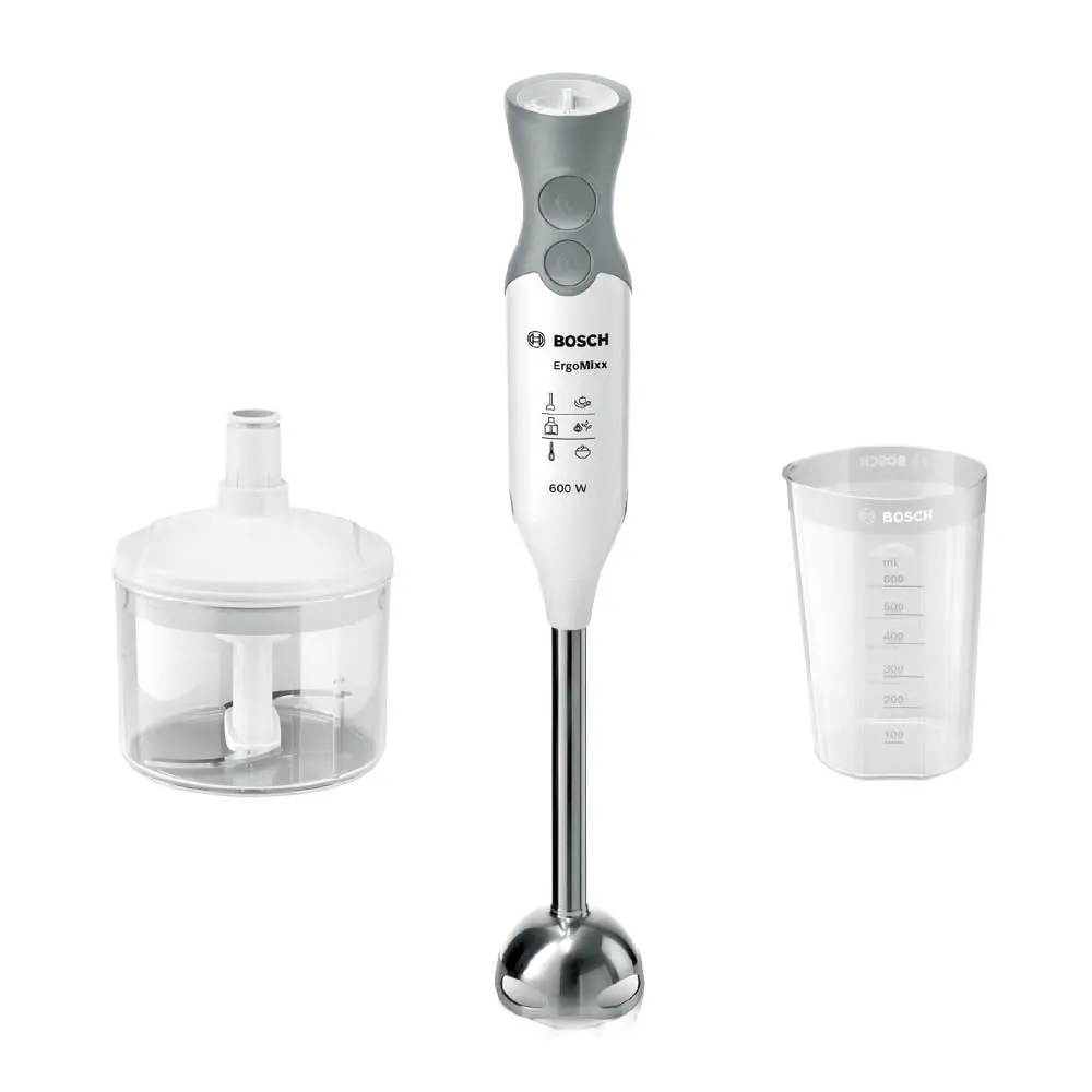 Bosch ErgoMixx Sauvasekoitin + Lisäosat Valkoinen